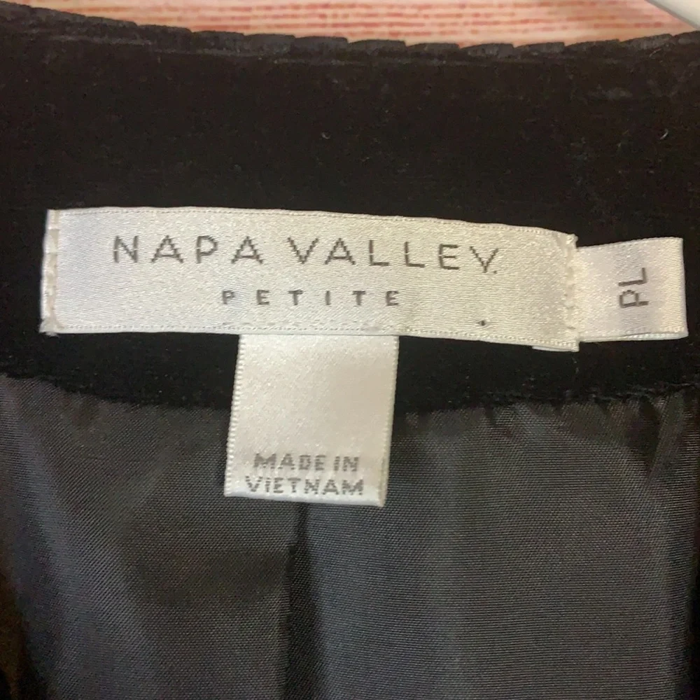 Napa Valley Petite Velvet Jacket‎ Size PL